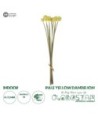 GloboStar® Artificial Garden PALE YELLOW DANDELION BOUQET 21363 Τεχνητό Διακοσμητικό Ταραξάκο Μπουκέτο Y54cm
